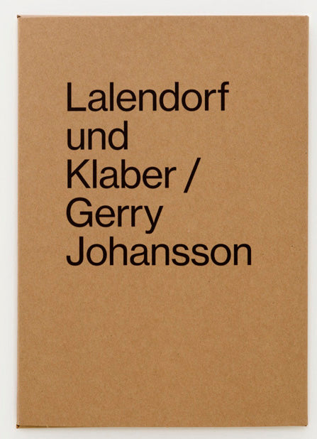 Gerry Johansson | Lalendorf und Klaber | Breadfield Press