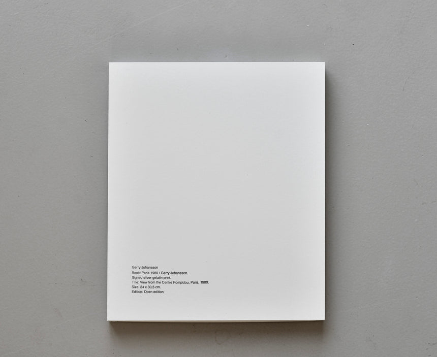 Paris 1980/ Gerry Johansson Special Edition | Breadfield Press